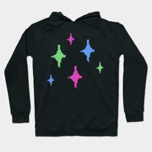 Poly Pride Sparkles Pixel Art Hoodie